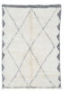 tapis beni ouarain blanc noir sur mesure 10