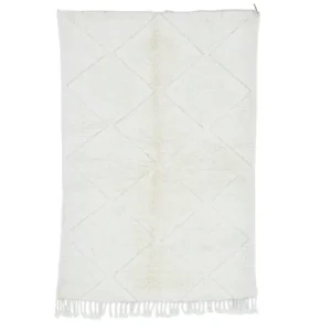 tapis beni ouarain blanc noir sur mesure 35