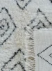 tapis berbere azilal blanc noir sur mesure