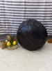 Pouf marocain en cuir Noir