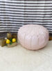 Pouf marocain en cuir Rose