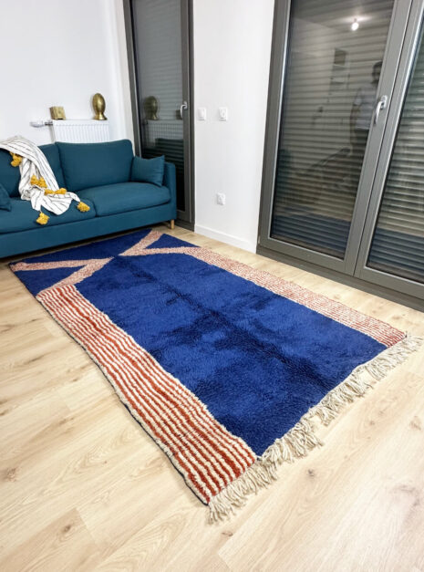 tapis berbere Boujad bleu